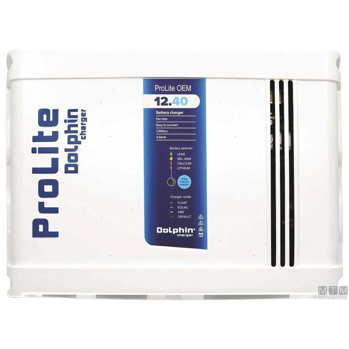 Caricabatterie Dolphin ProLite in alluminio anodizzato — 12V 15A