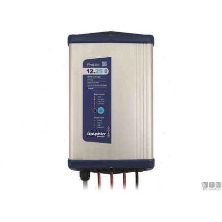 Caricabatterie Dolphin ProLite in alluminio anodizzato — 12V 25A