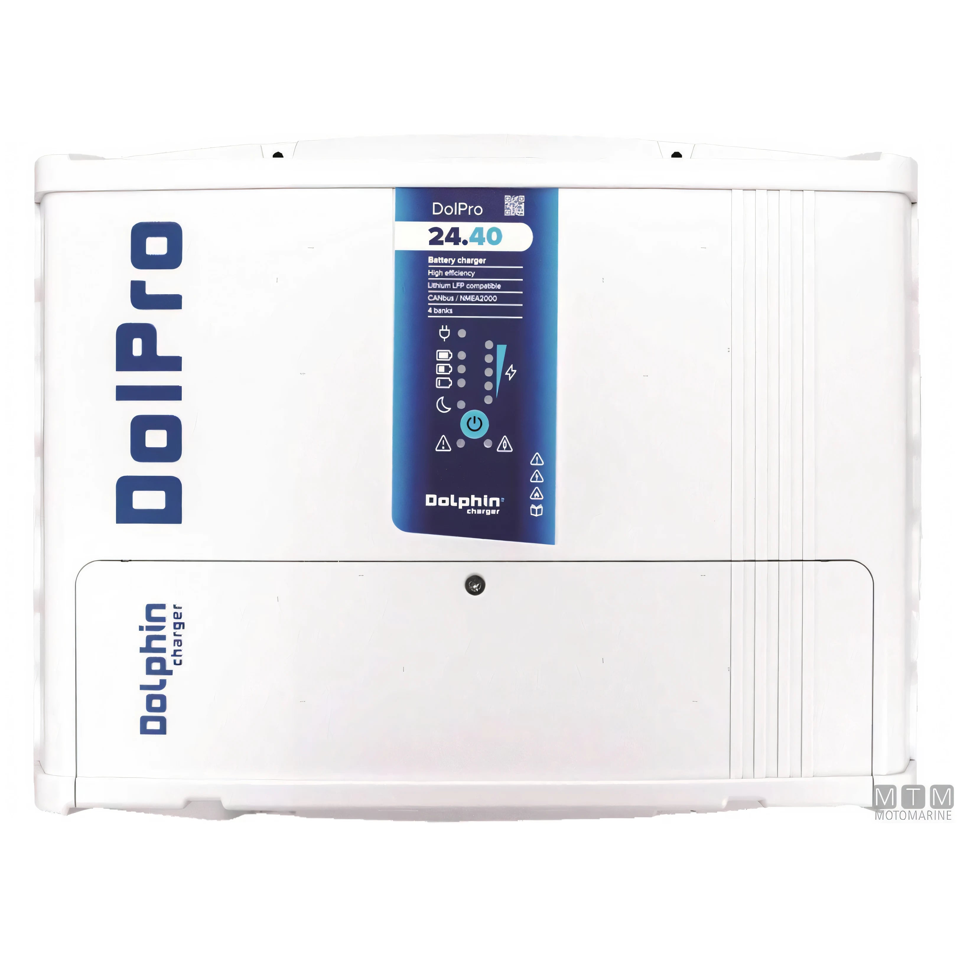Dolphin Caricabatterie Pro Evo3 cassa in policarbonato — 24V 40A