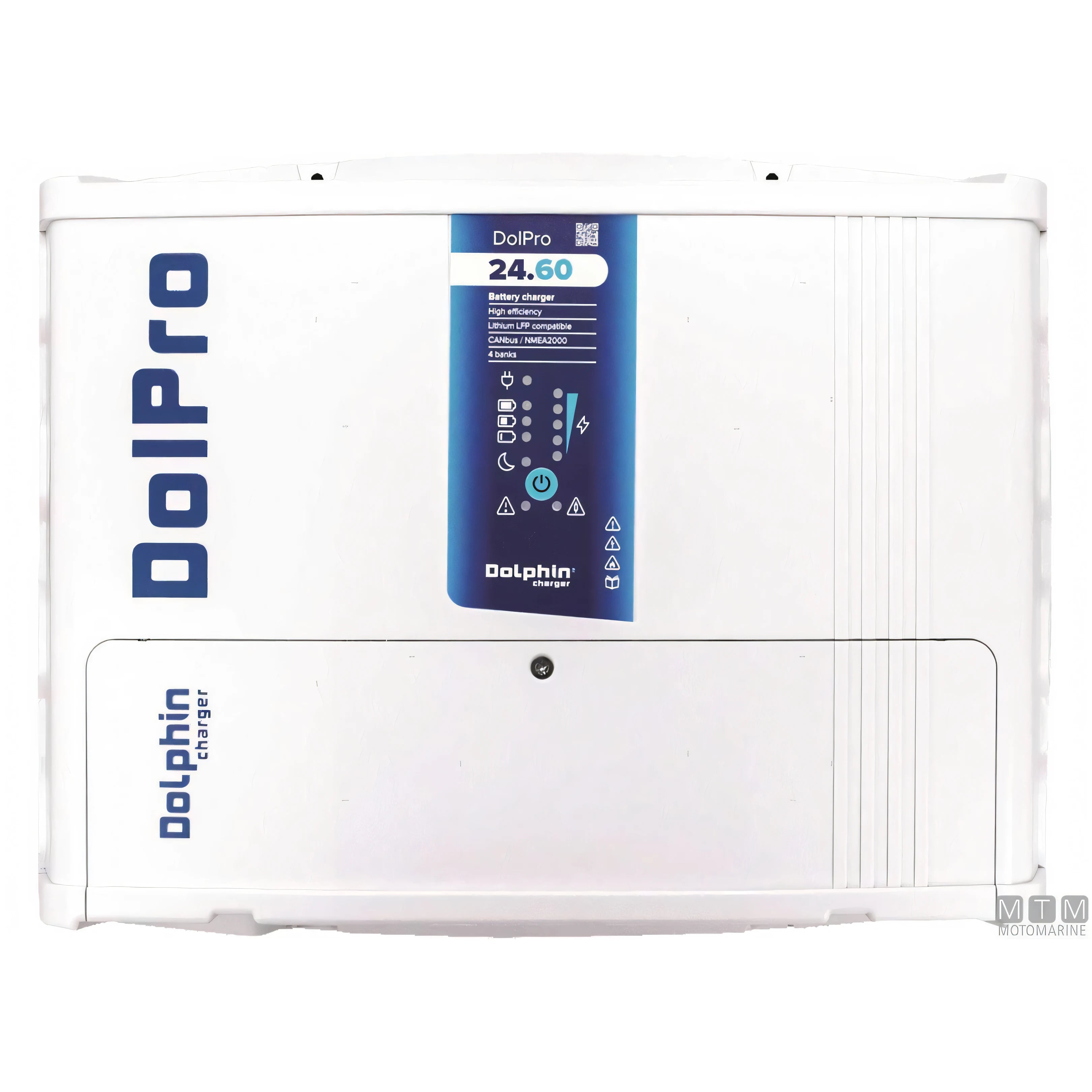 Dolphin Caricabatterie Pro Evo3 cassa in policarbonato — 24V 60A