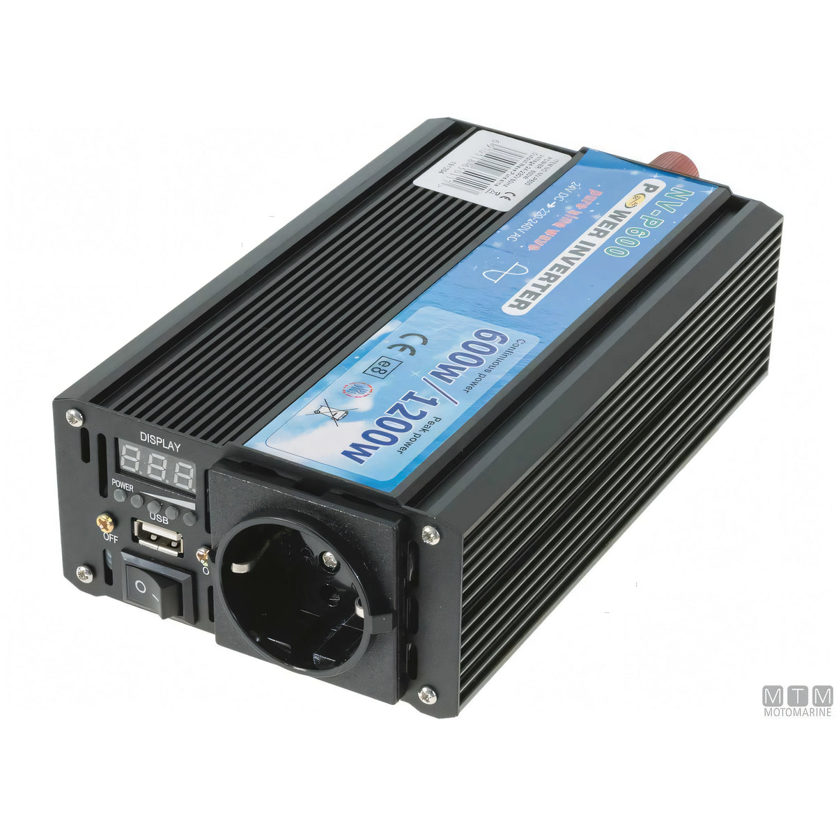 Motomarine Inverter ES100 Power 12V 24V — 600W 12V
