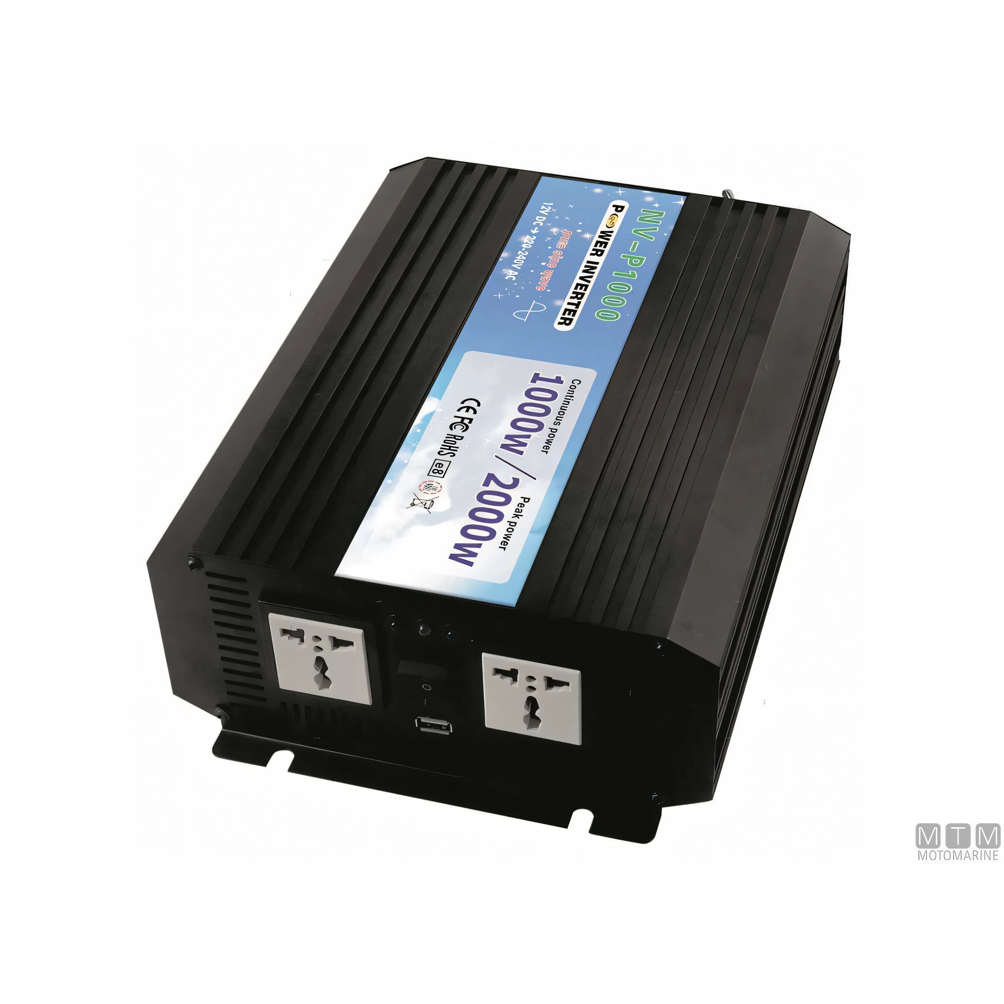 Motomarine Inverter ES100 Power 12V 24V — 1000W 12V