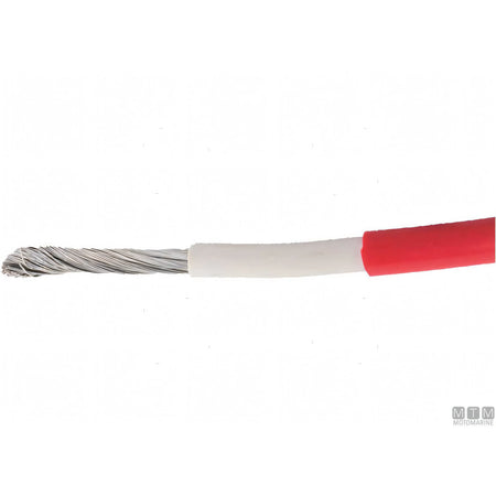 Cavo batteria marino CE sezione 25 mm² in rame stagnato — 25 m — Rosso