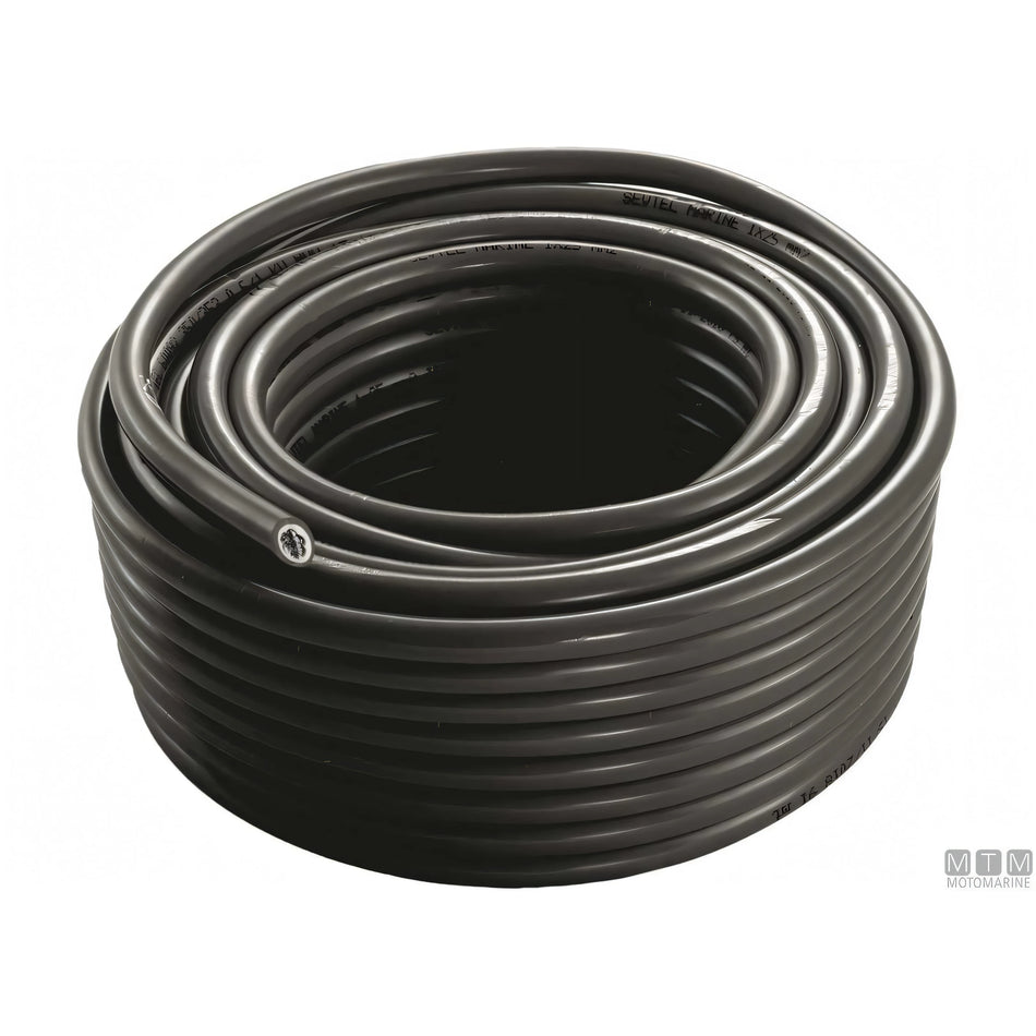 Cavo batteria marino CE 1x35 mm² rame stagnato — 25 m Nero