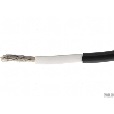 Cavo batteria marino CE 1x70 mm² in rame stagnato — Nero - Bobina 25 m