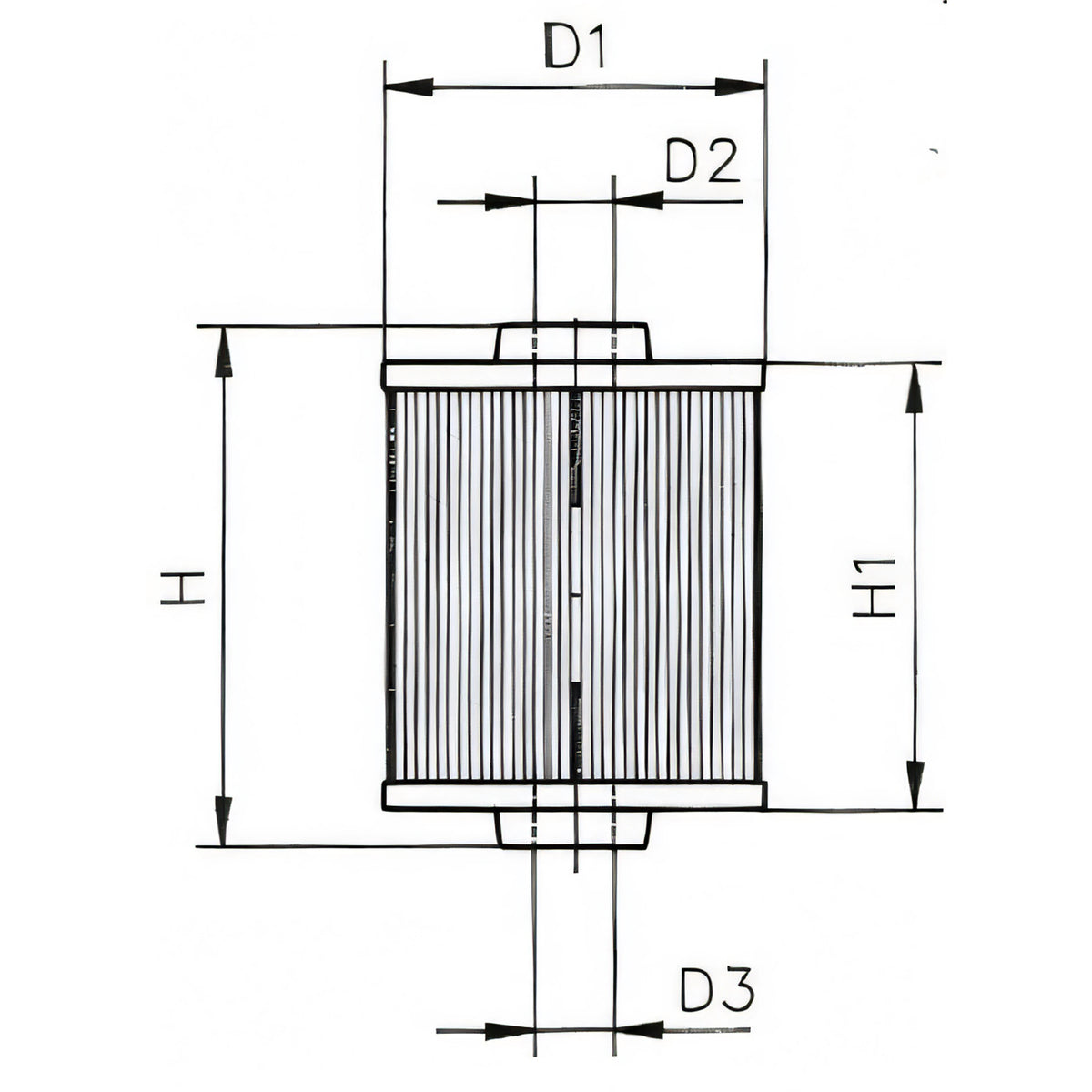 Filtro aria FNI per motori Volvo Penta rif. 3584145