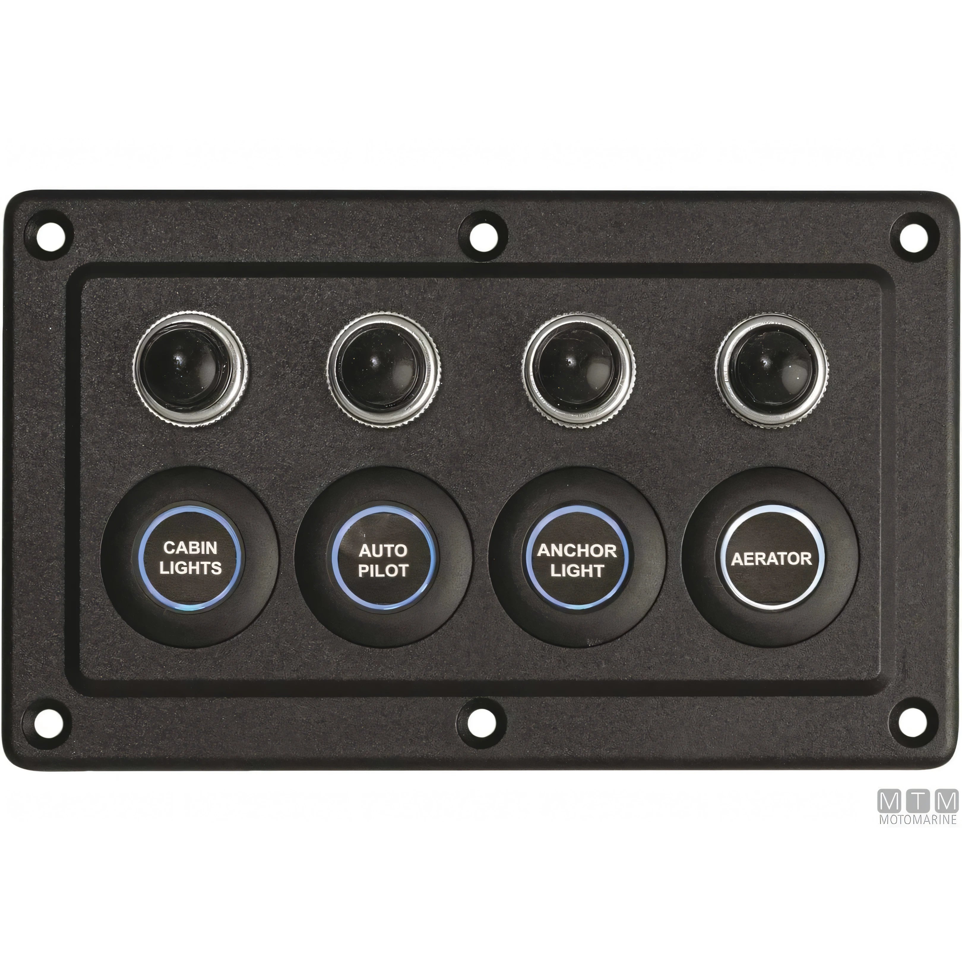 Motomarine pannello elettrico con interruttori microswitch — 4 posizioni - 150x90 mm