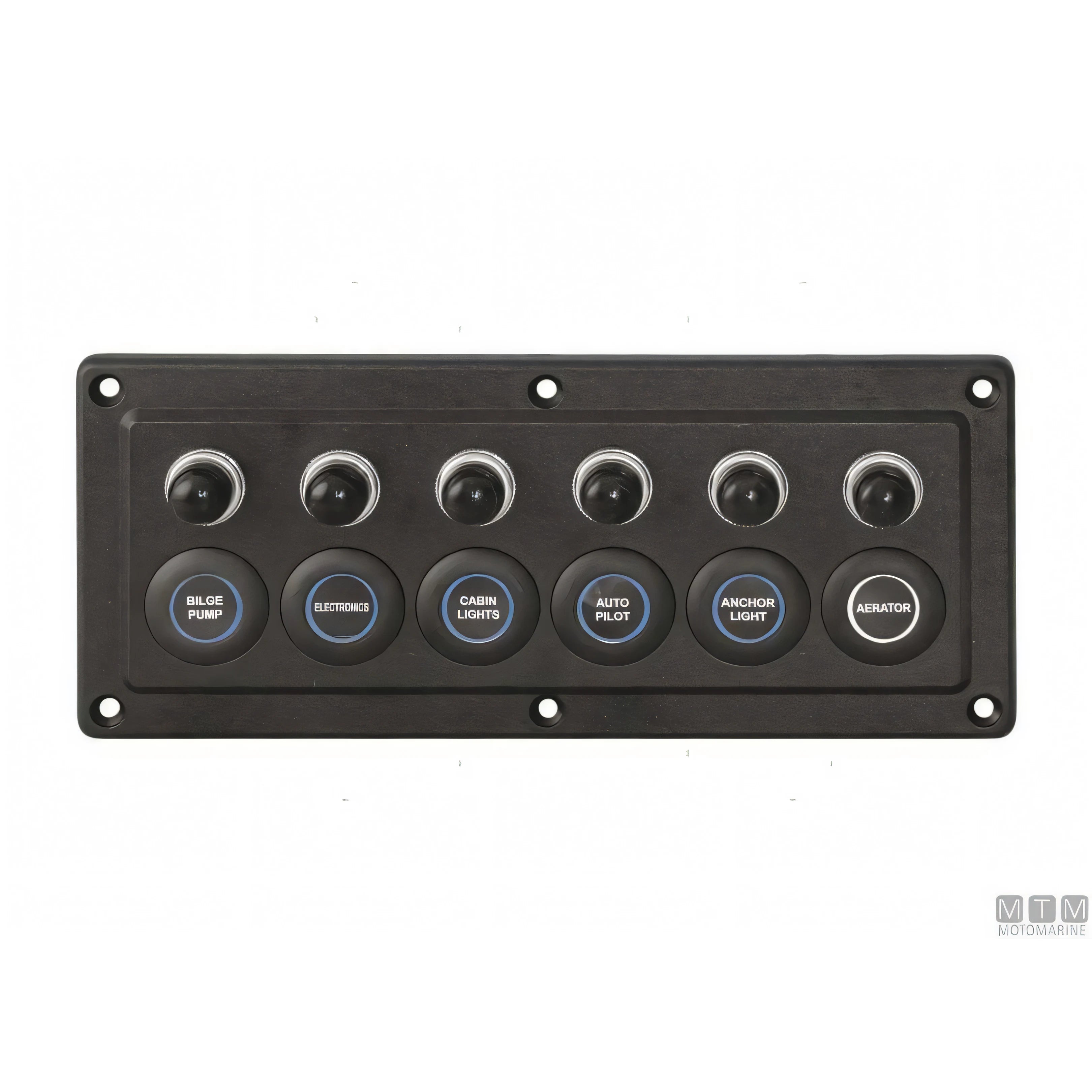 Motomarine pannello elettrico con interruttori microswitch — 4 posizioni - 150x90 mm