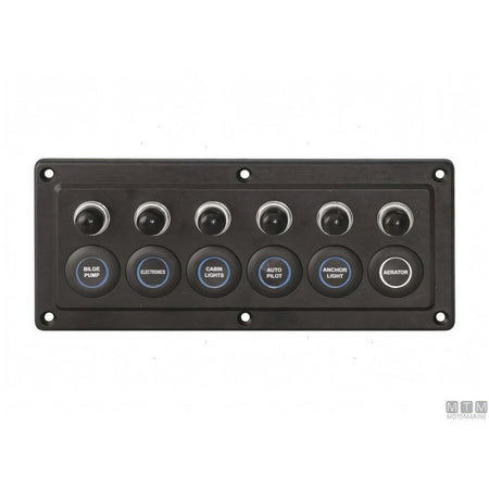 Motomarine pannello elettrico con interruttori microswitch — 4 posizioni - 150x90 mm