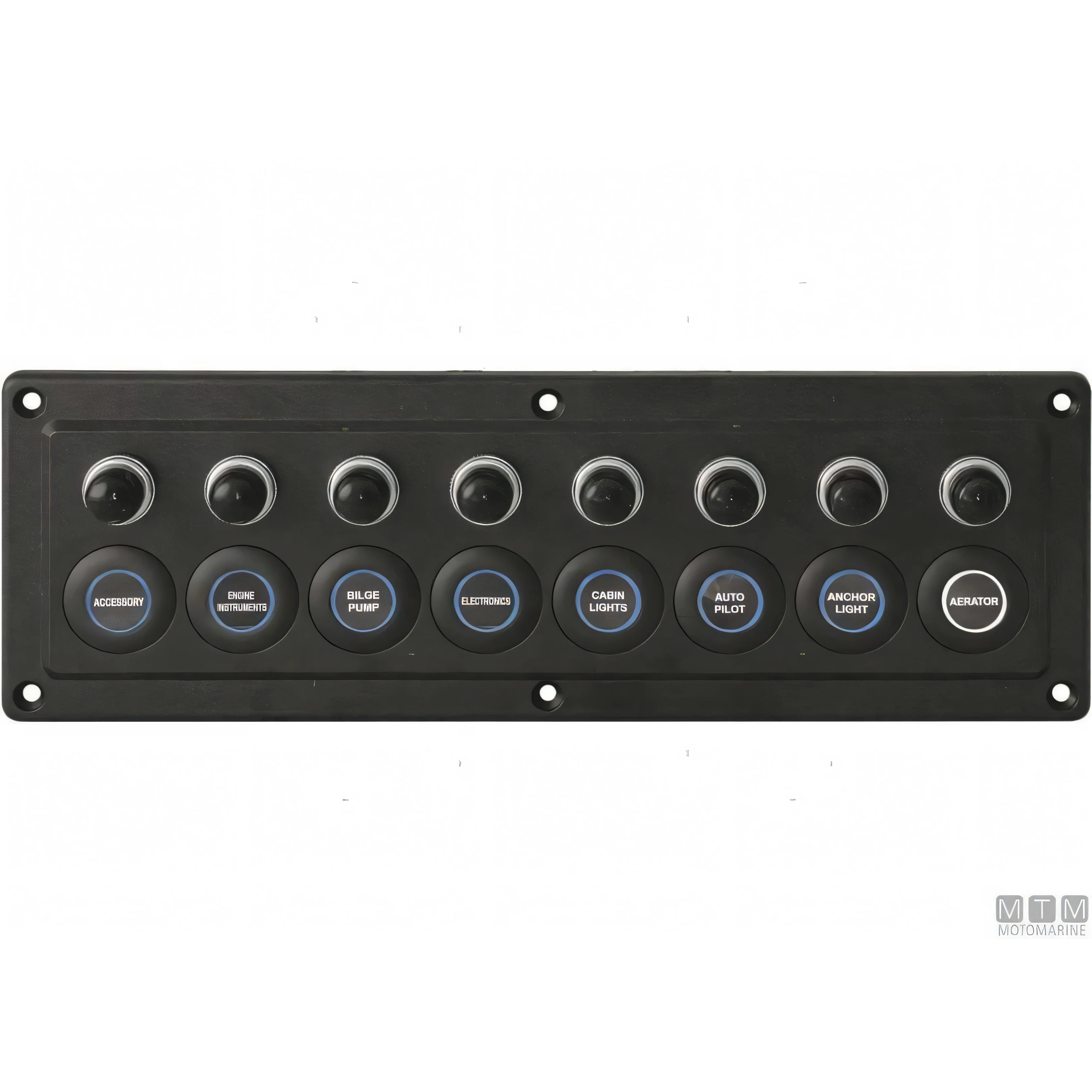 Motomarine pannello elettrico con interruttori microswitch — 4 posizioni - 150x90 mm