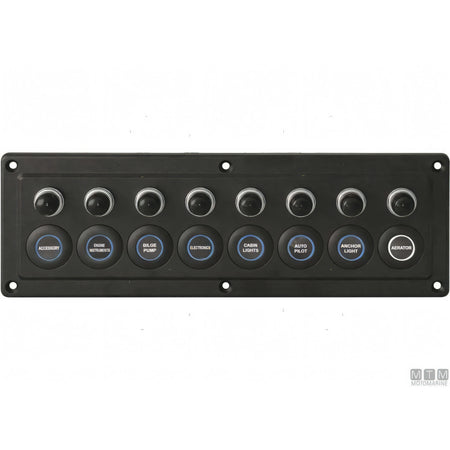 Motomarine pannello elettrico con interruttori microswitch — 4 posizioni - 150x90 mm