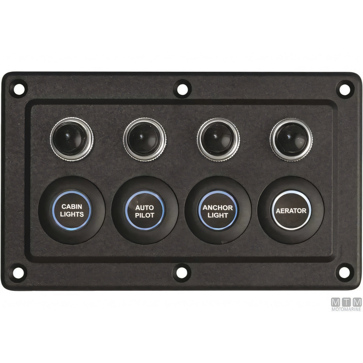 Motomarine pannello elettrico con interruttori microswitch — 4 posizioni - 150x90 mm