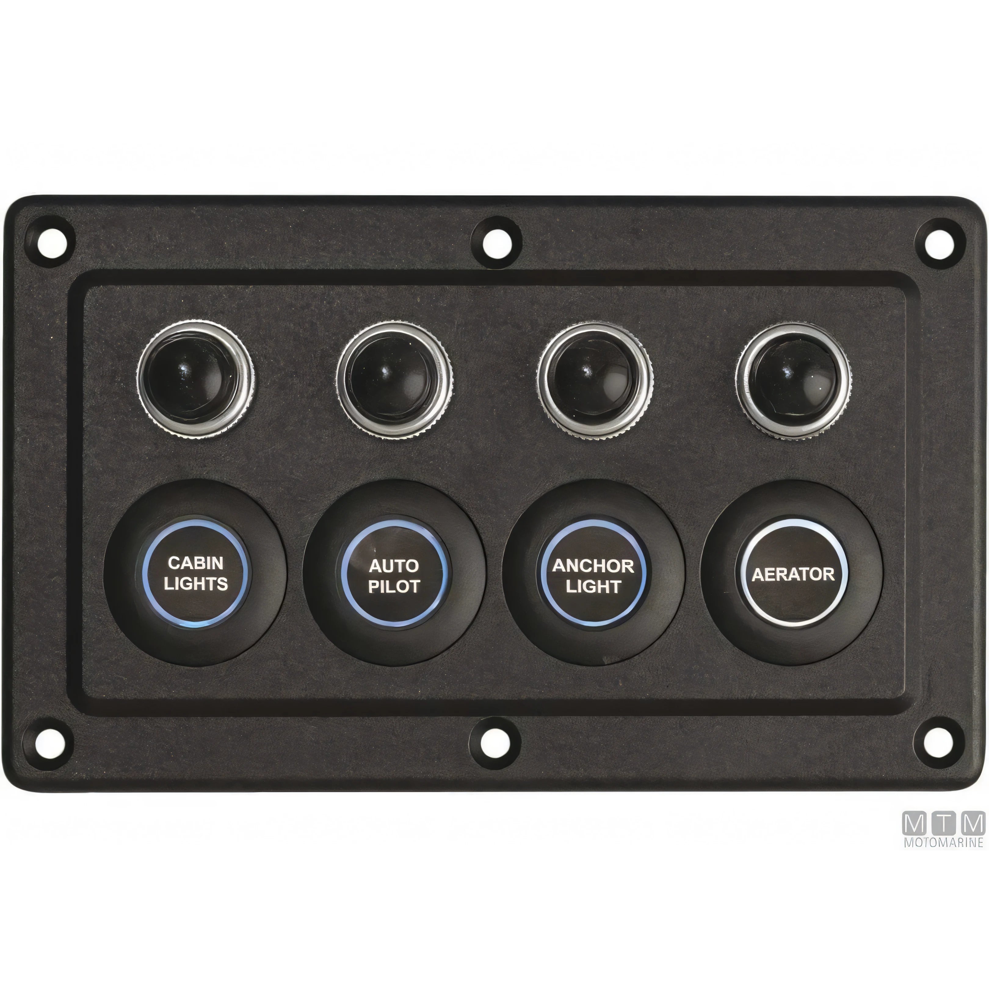 Motomarine pannello elettrico con interruttori microswitch — 4 posizioni - 150x90 mm