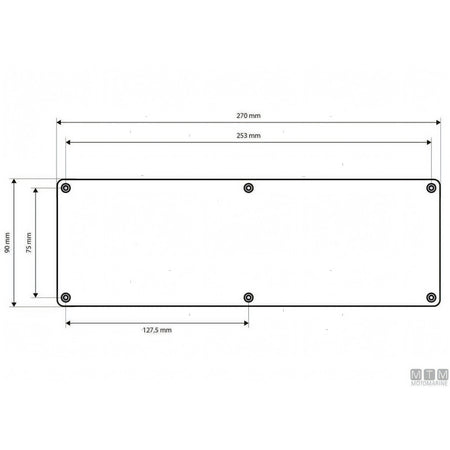 Motomarine pannello elettrico con interruttori microswitch — 4 posizioni - 150x90 mm
