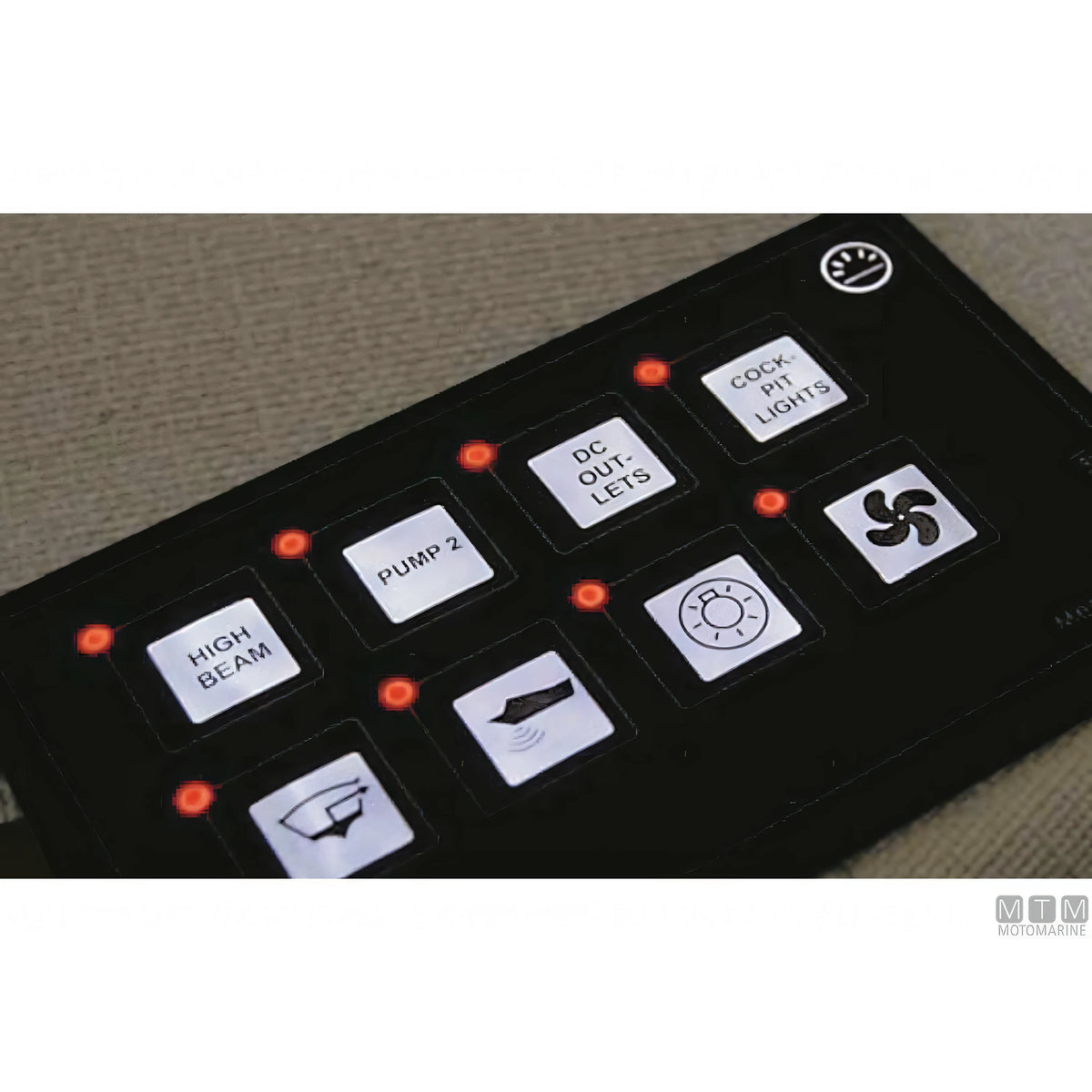 Motomarine pannello touch IP67 6 interruttori LED — 6 interruttori