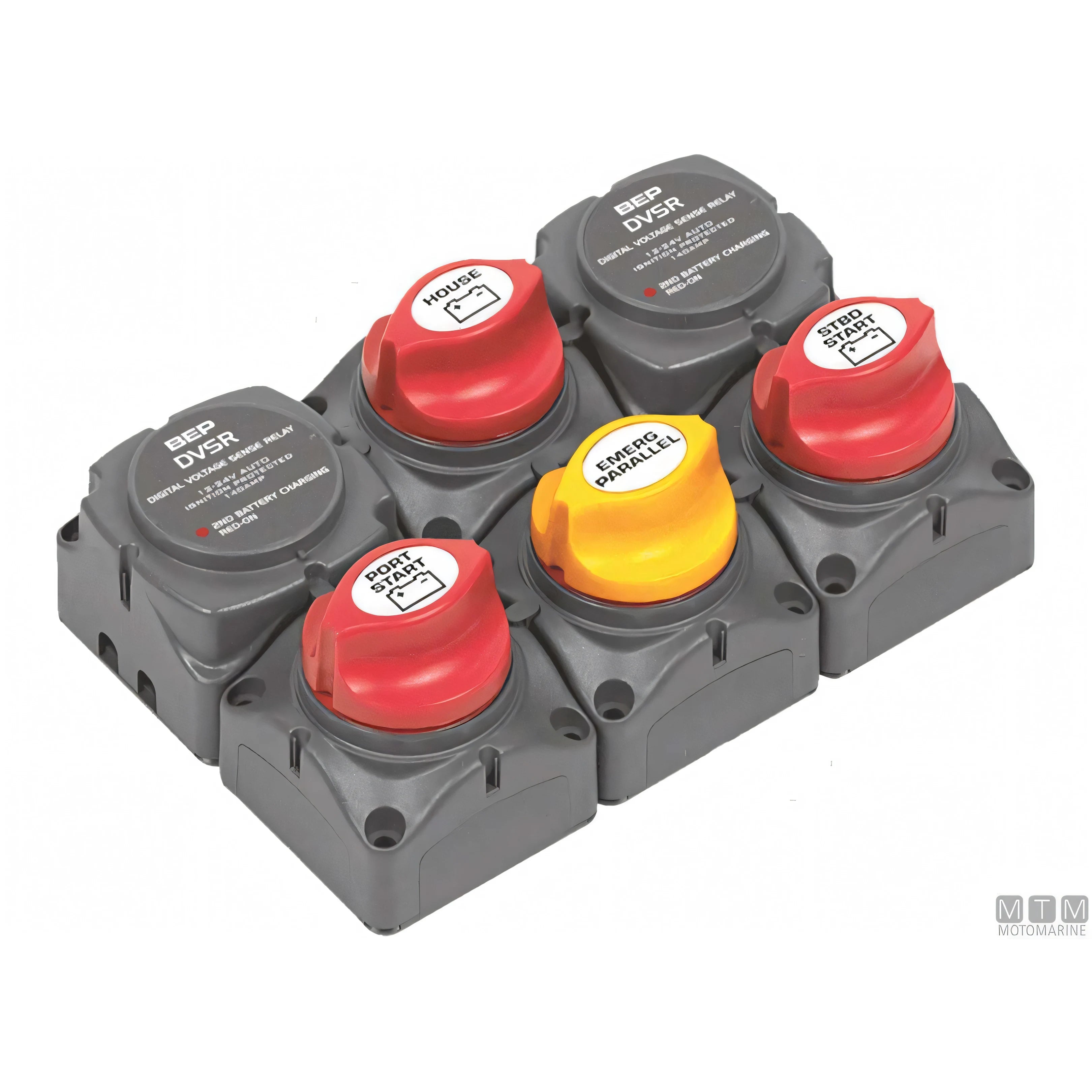 Bep gruppo staccabatterie doppio fuoribordo 3 banchi batteria — Doppio Fuoribordo 3 Banchi
