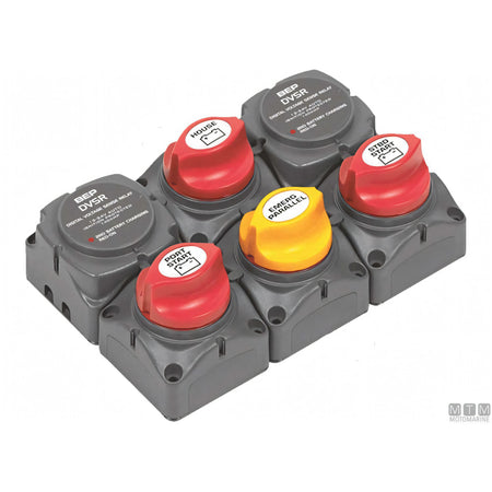 Bep gruppo staccabatterie doppio fuoribordo 3 banchi batteria — Doppio Fuoribordo 3 Banchi