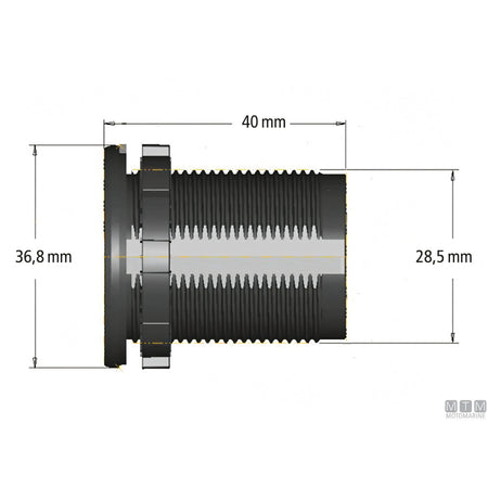 Presa USB 3.0A e USB-C 12/24V da incasso con voltmetro digitale, interruttore e cappuccio, codice 2106009 — vista 2