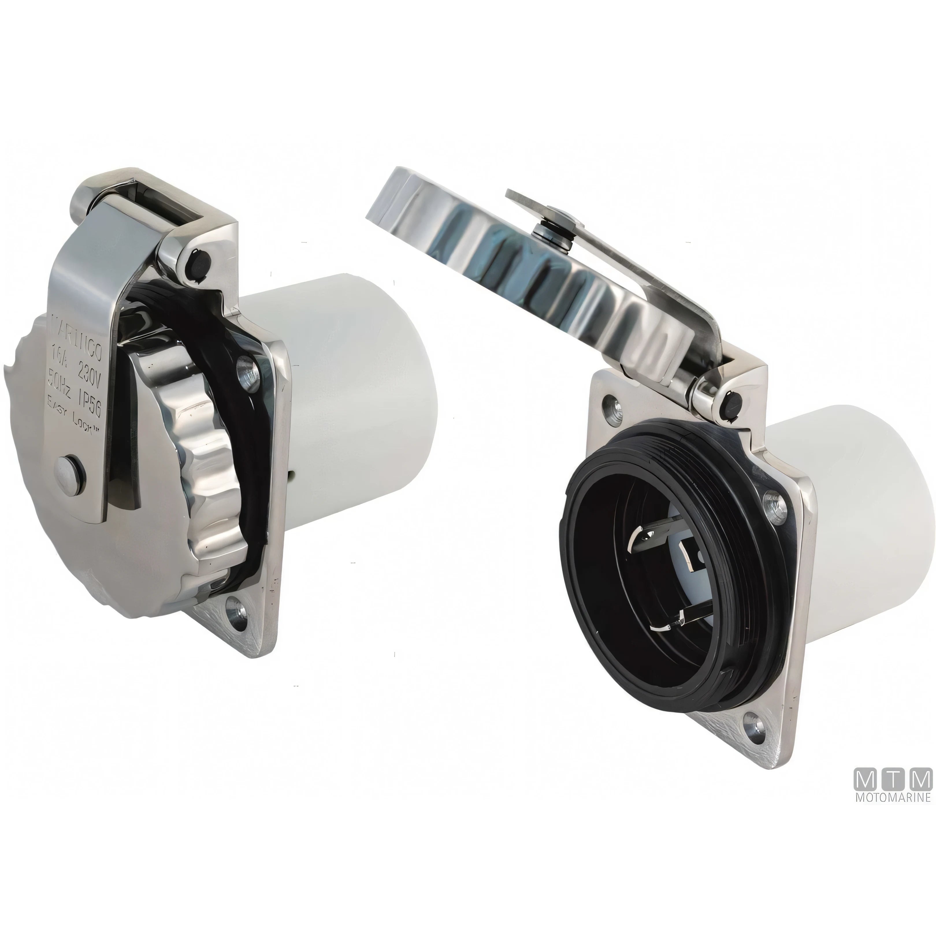 Marinco presa quadra acciaio inox 220V