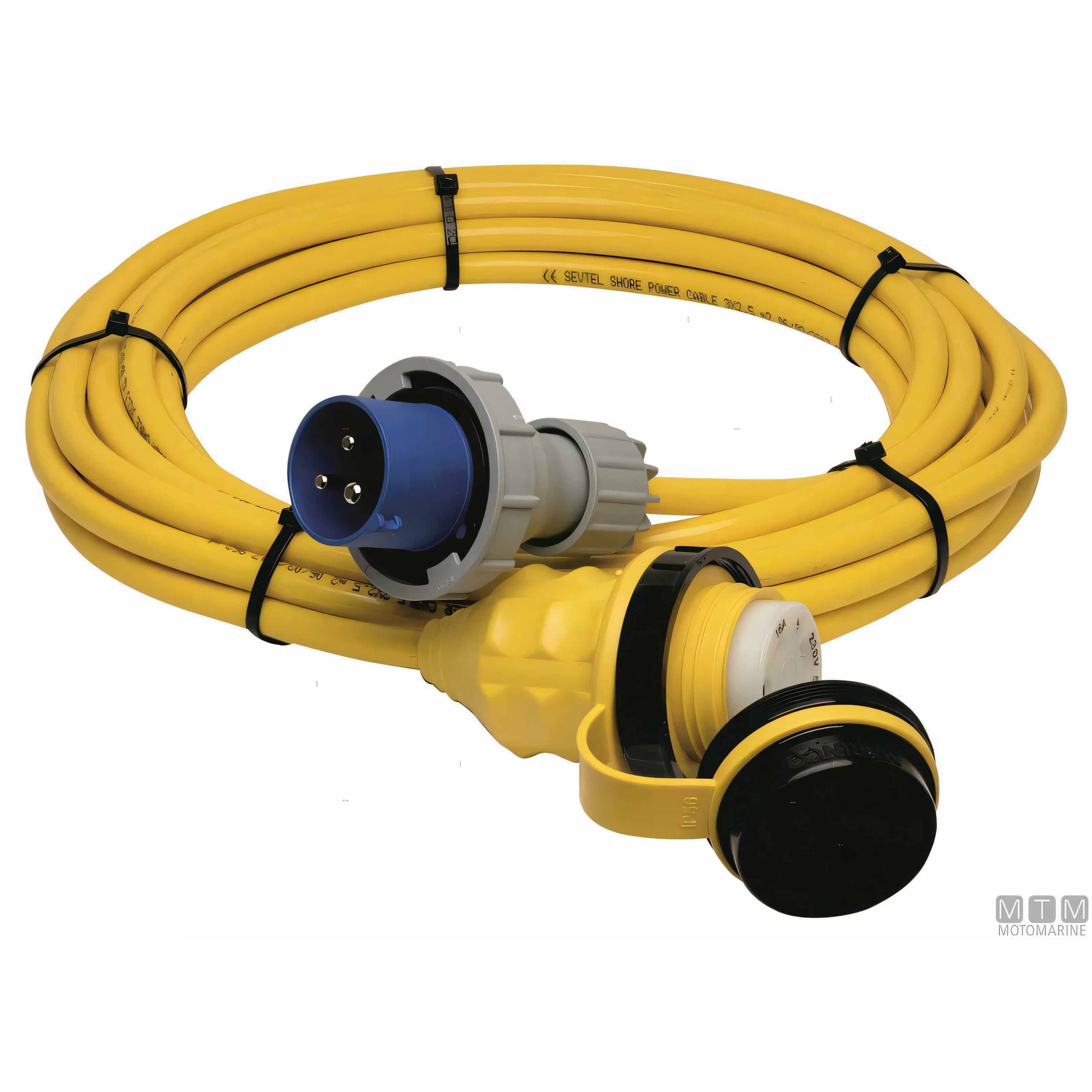 Cavo banchina Motomarine con presa Marinco e spina CE IP67 — 32A - 15 m