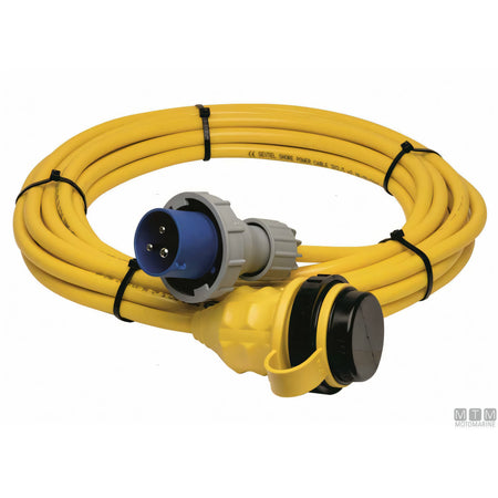 Cavo banchina Motomarine con presa Marinco e spina CE IP67 — 32A - 20 m