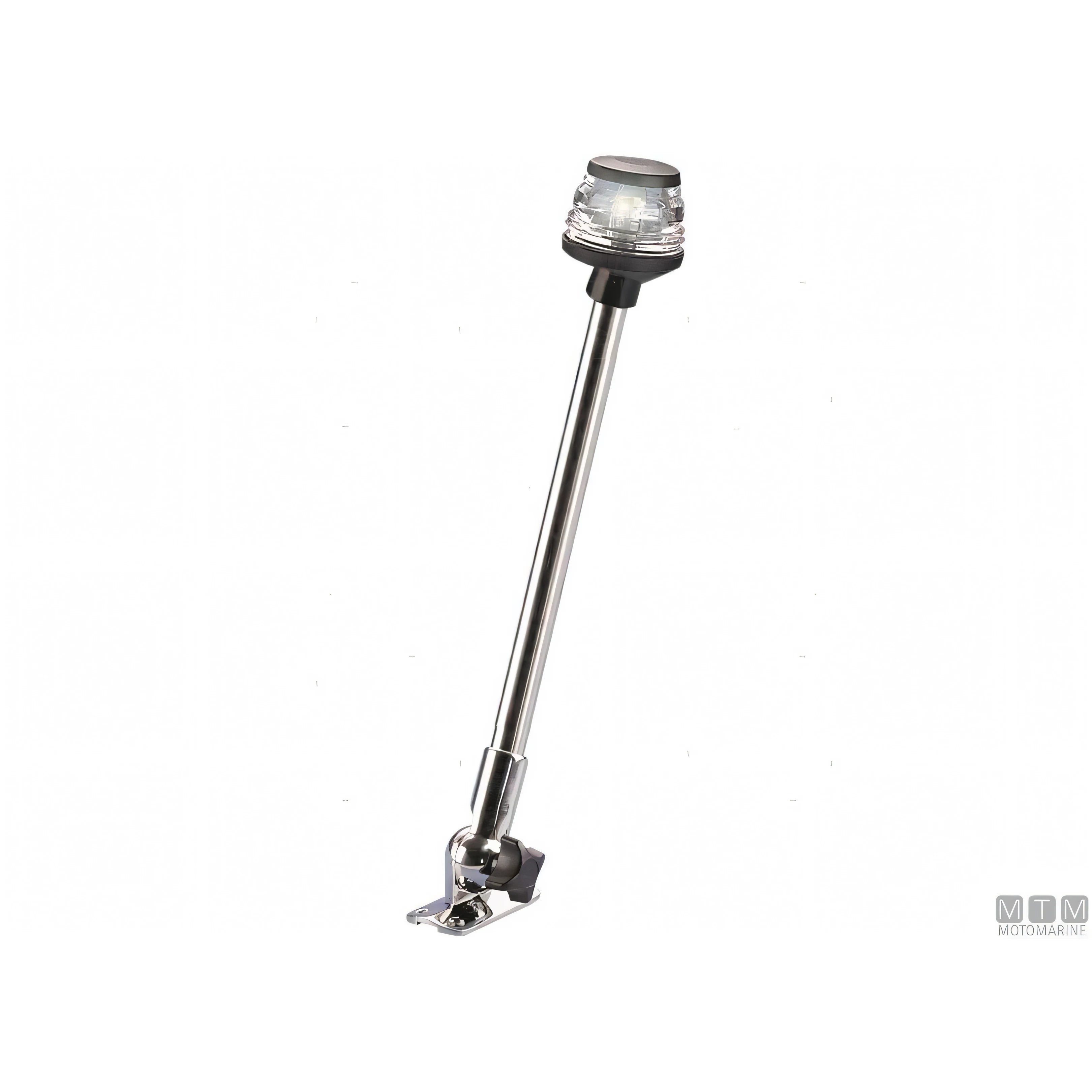 Motomarine fanale di via LED 360° su asta pieghevole — H 60 cm - Corpo Nero