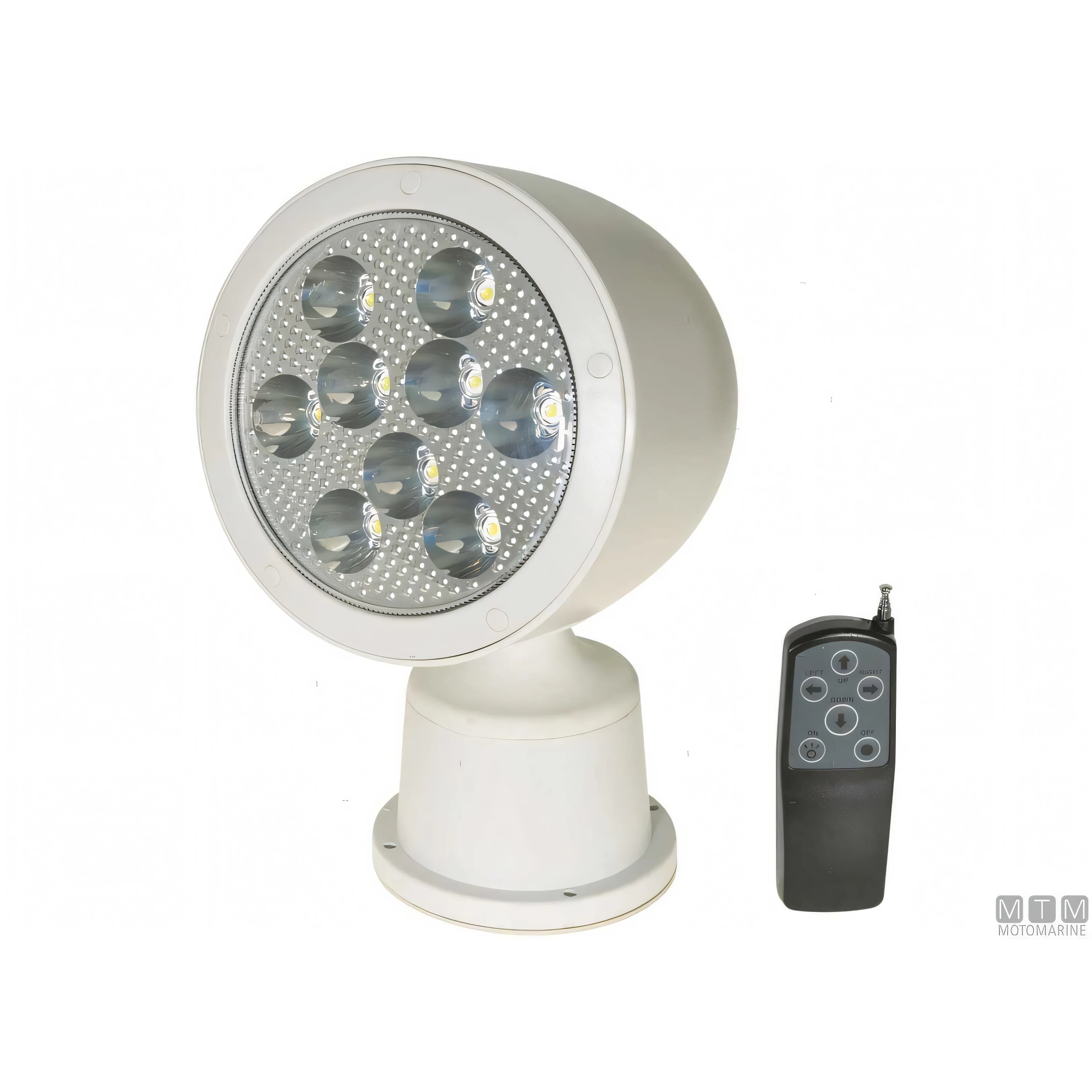 Motomarine Faro LED Orientabile Radiocomandato — Base fissa con radiocomando