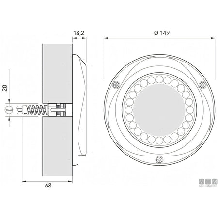 Quick Faro Subacqueo LED Challenger Delta — Bicolore 80W