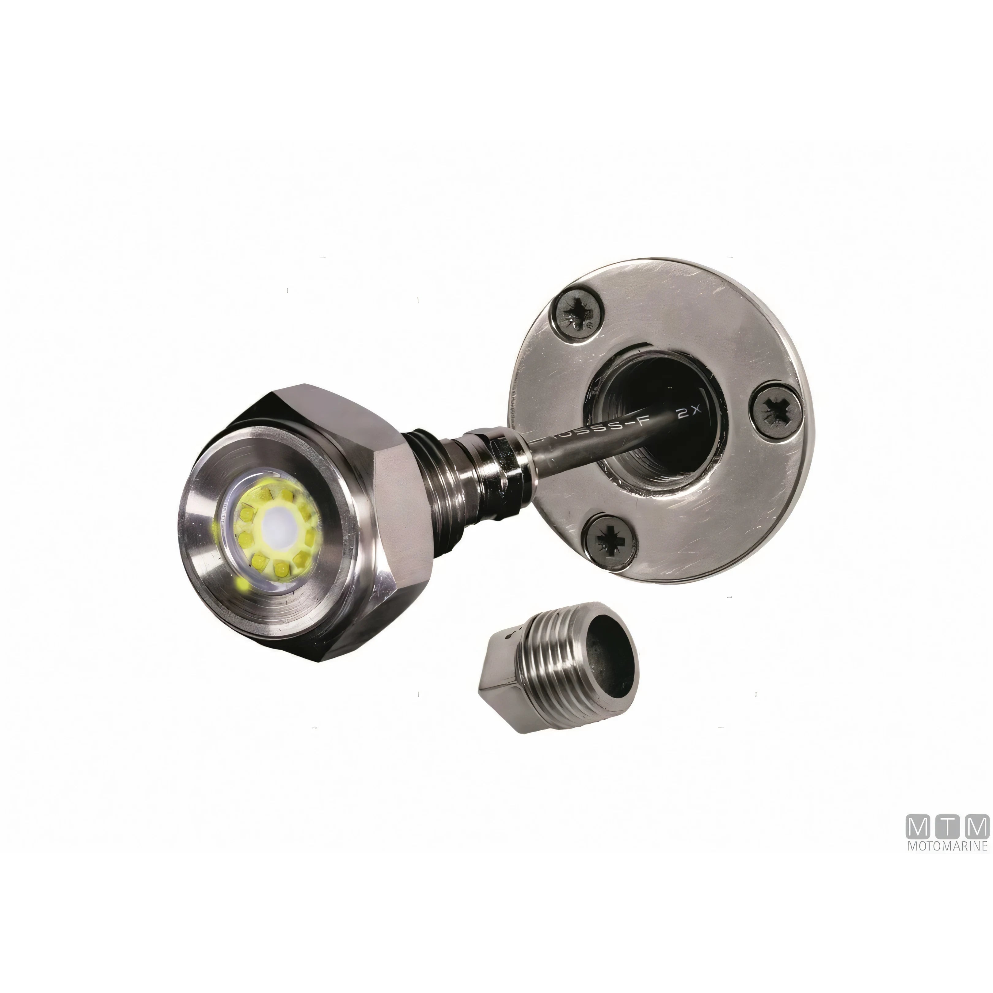 Motomarine faro subacqueo LED drain plug — Bianco