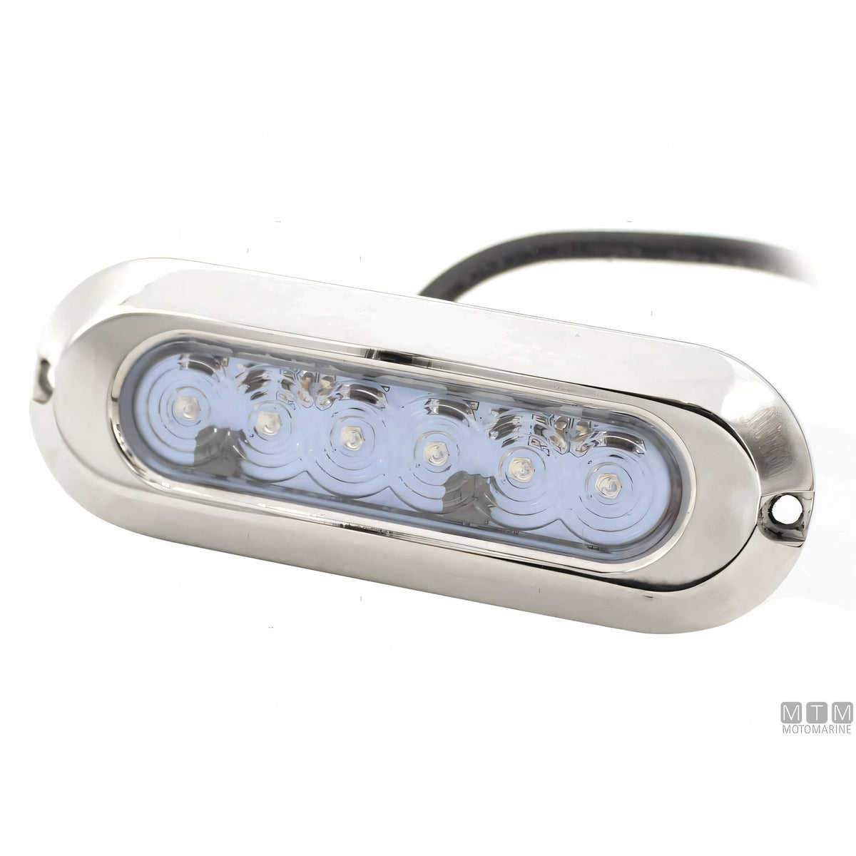 Motomarine Faro Subacqueo WK LED-30W Slim Acciaio Inox — Bianco