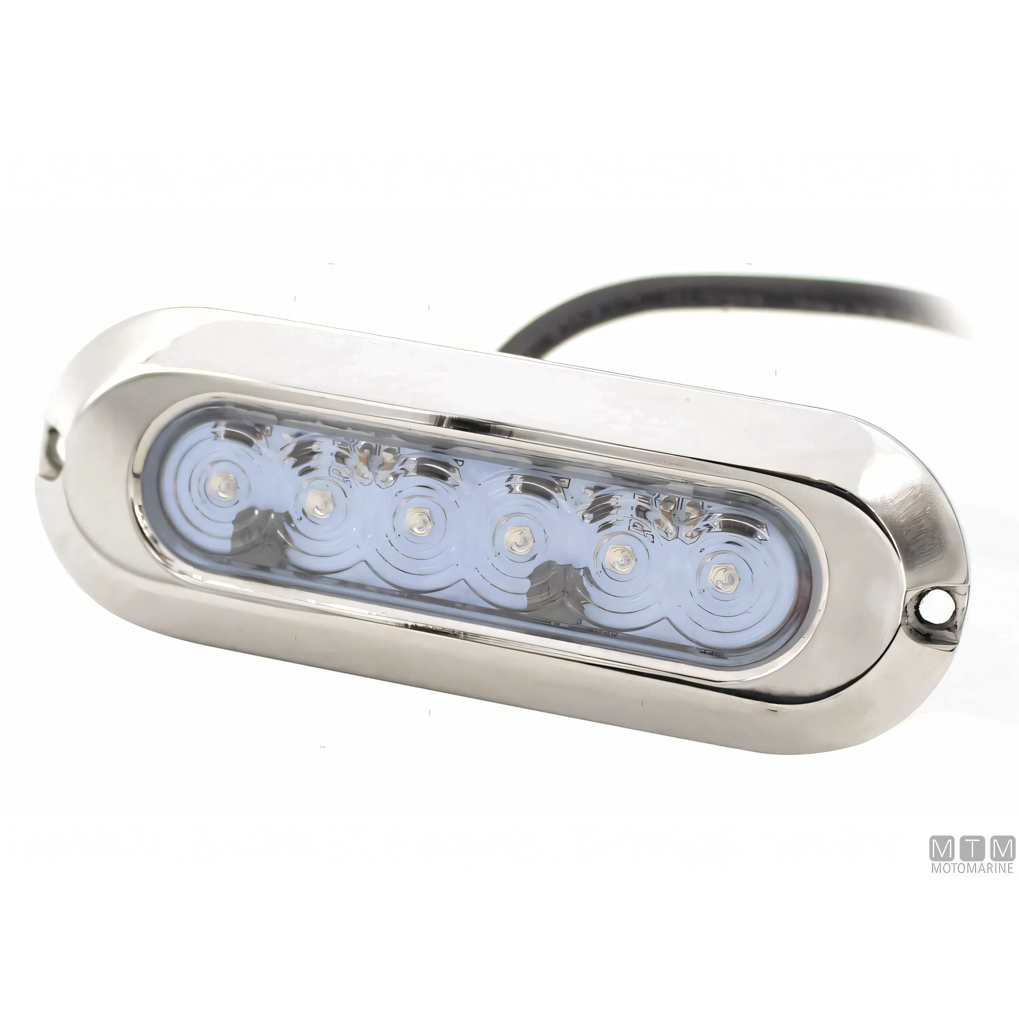 Motomarine Faro Subacqueo WK LED-30W Slim Acciaio Inox — Bianco