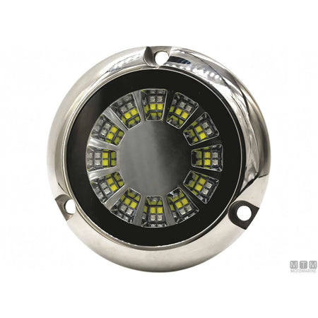Motomarine faro subacqueo WK LED Dual Color acciaio inox — Faro LED D93mm