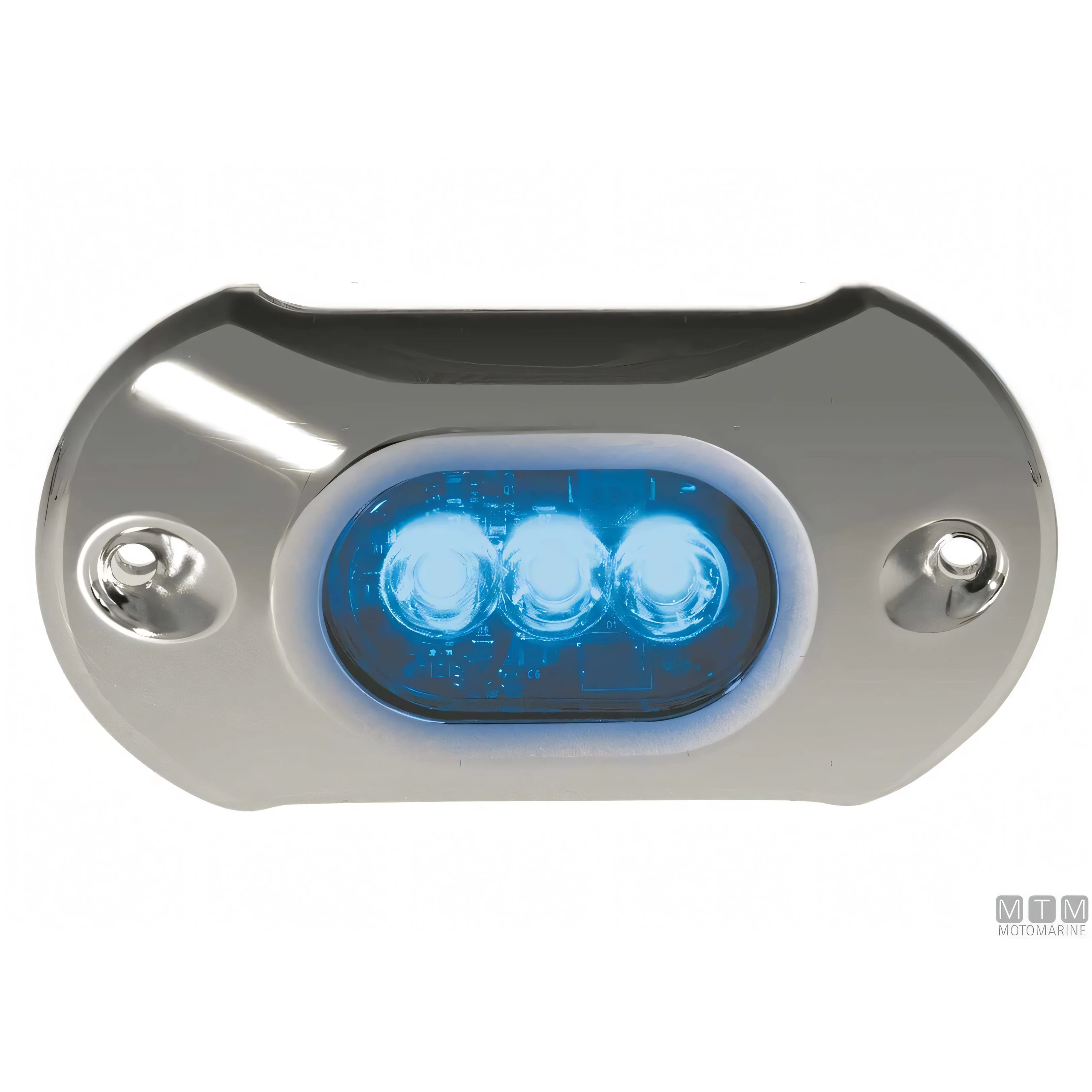 Attwood faro subacqueo LED acciaio inox — Azzurro 127x54mm