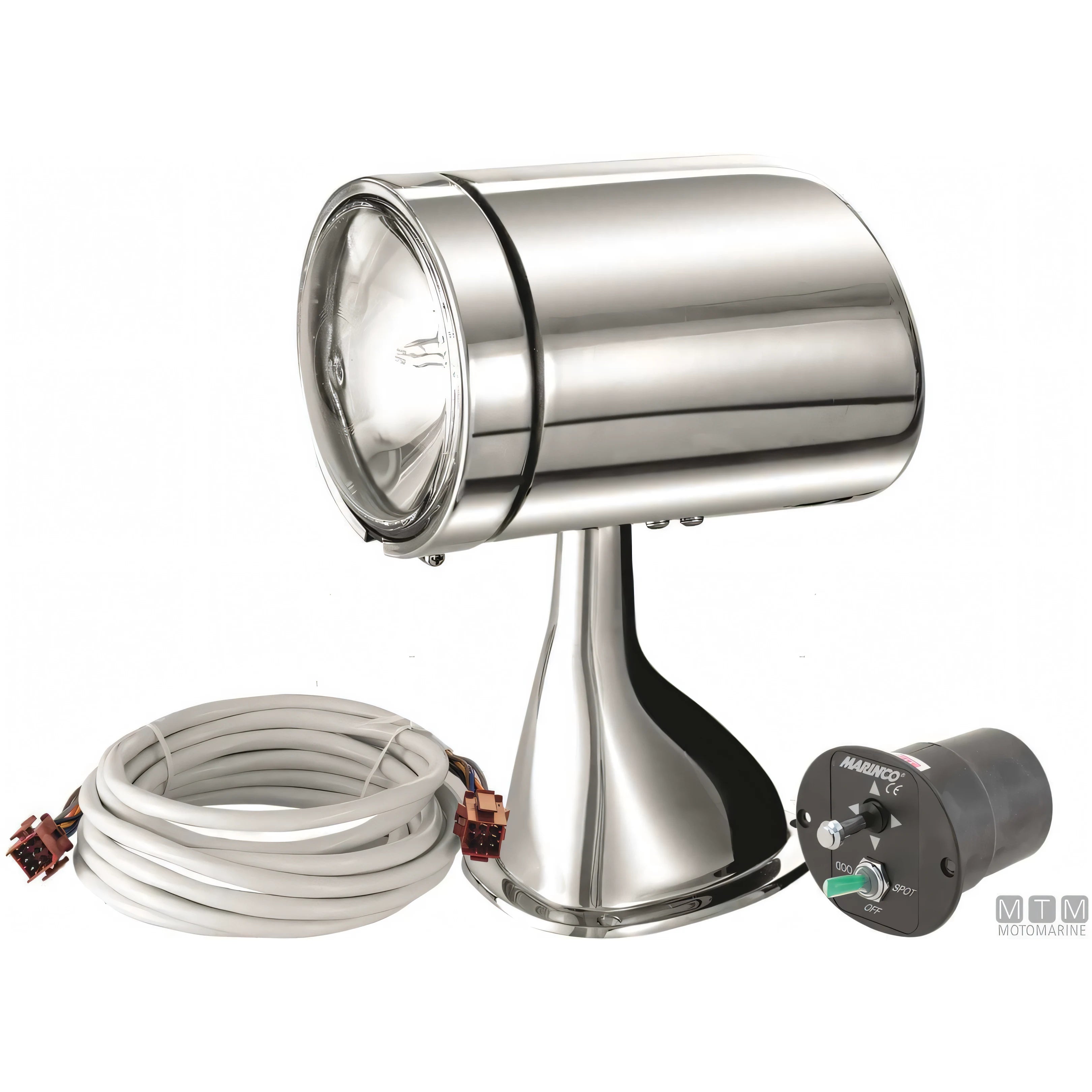 Motomarine Faro Guest 400 Alogeno Acciaio Inox — Faro alogeno completo