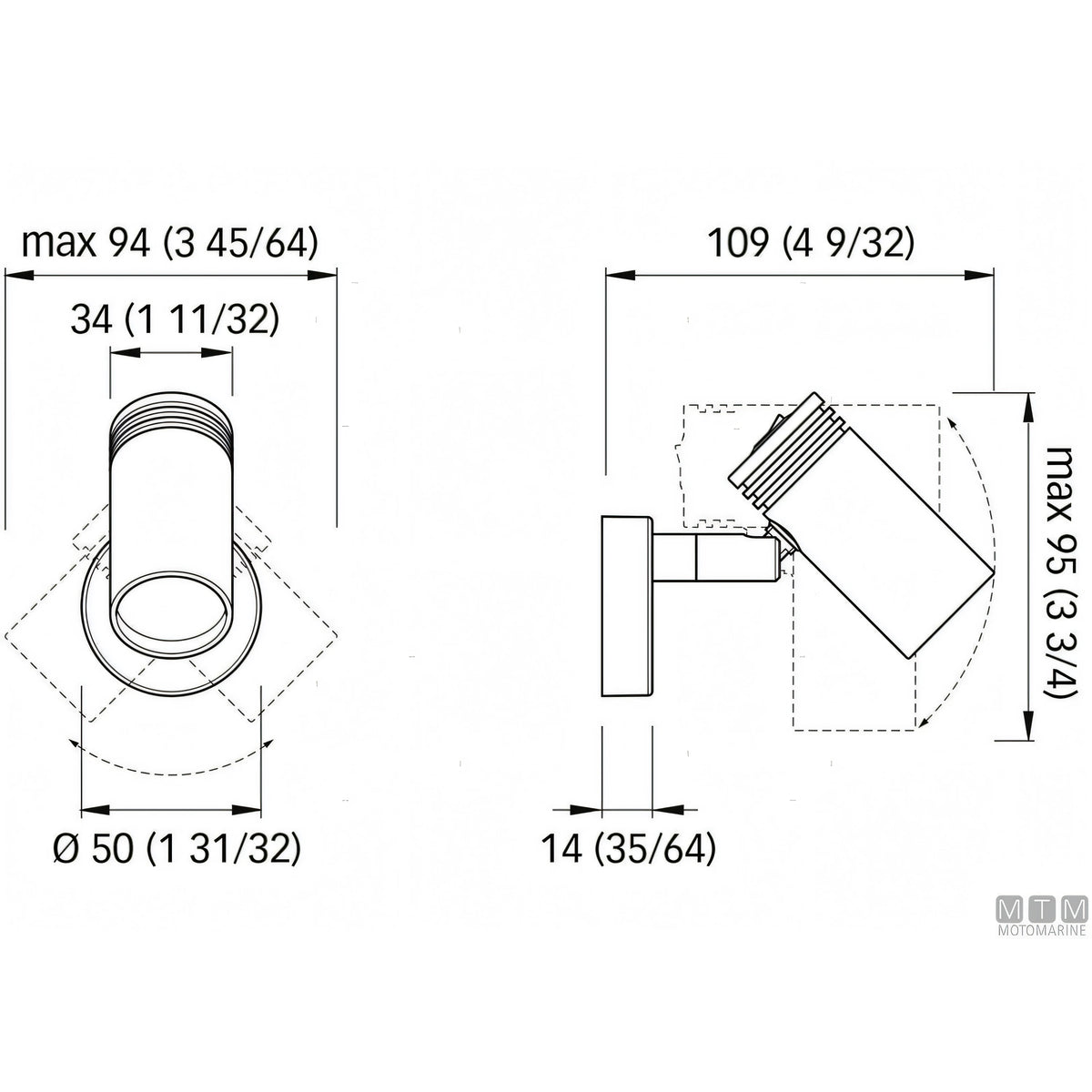 Quick Jacob spot LED orientabile in alluminio — Luce Naturale 4000K