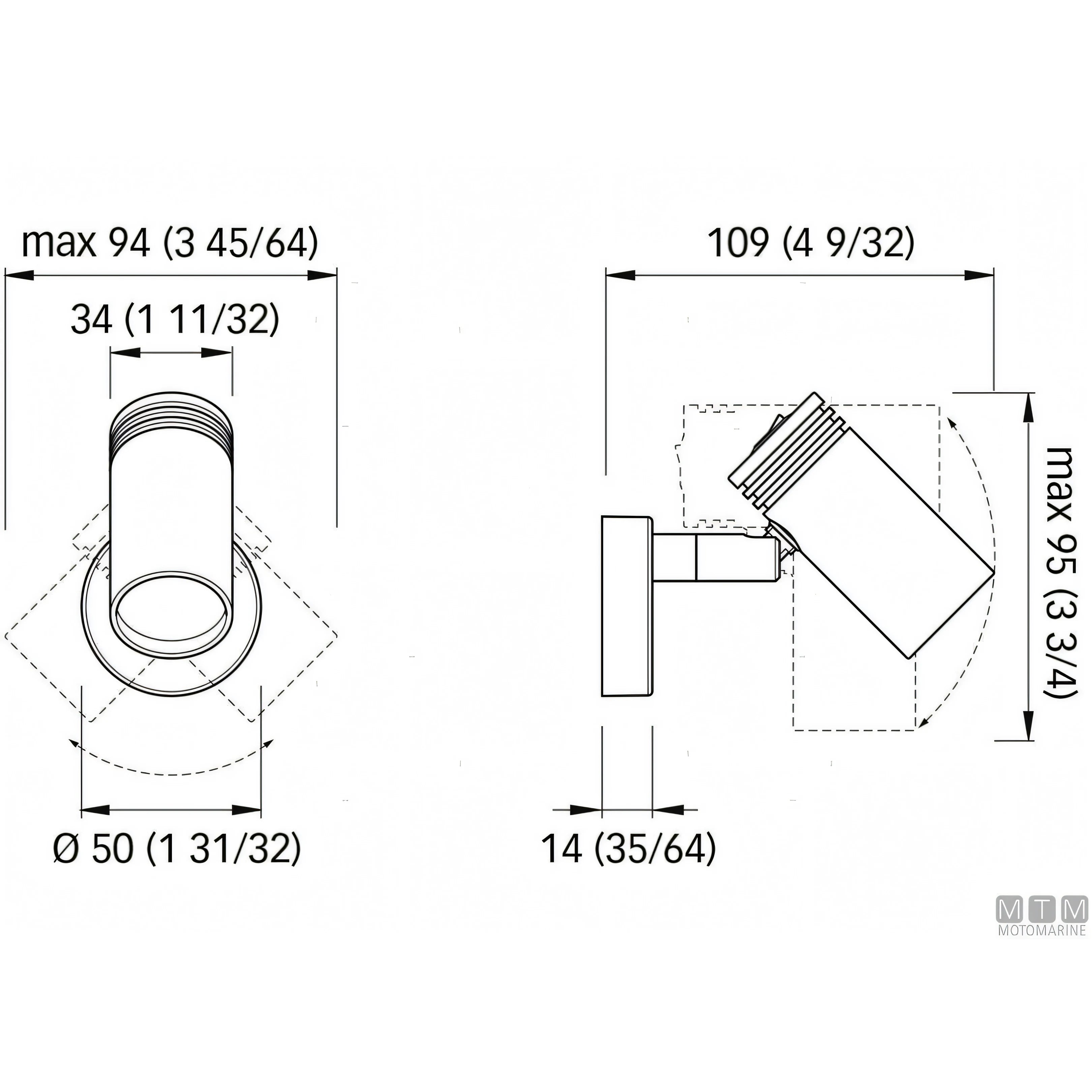 Quick Jacob spot LED orientabile in alluminio — Luce Naturale 4000K