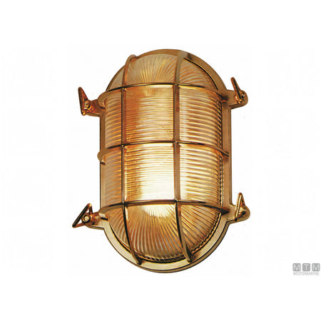Foresti e Suardi lampada tartaruga ovale in ottone — 175 mm
