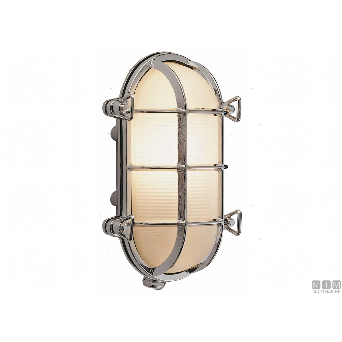 Foresti e Suardi lampada tartaruga ovale ottone cromato — 175 mm