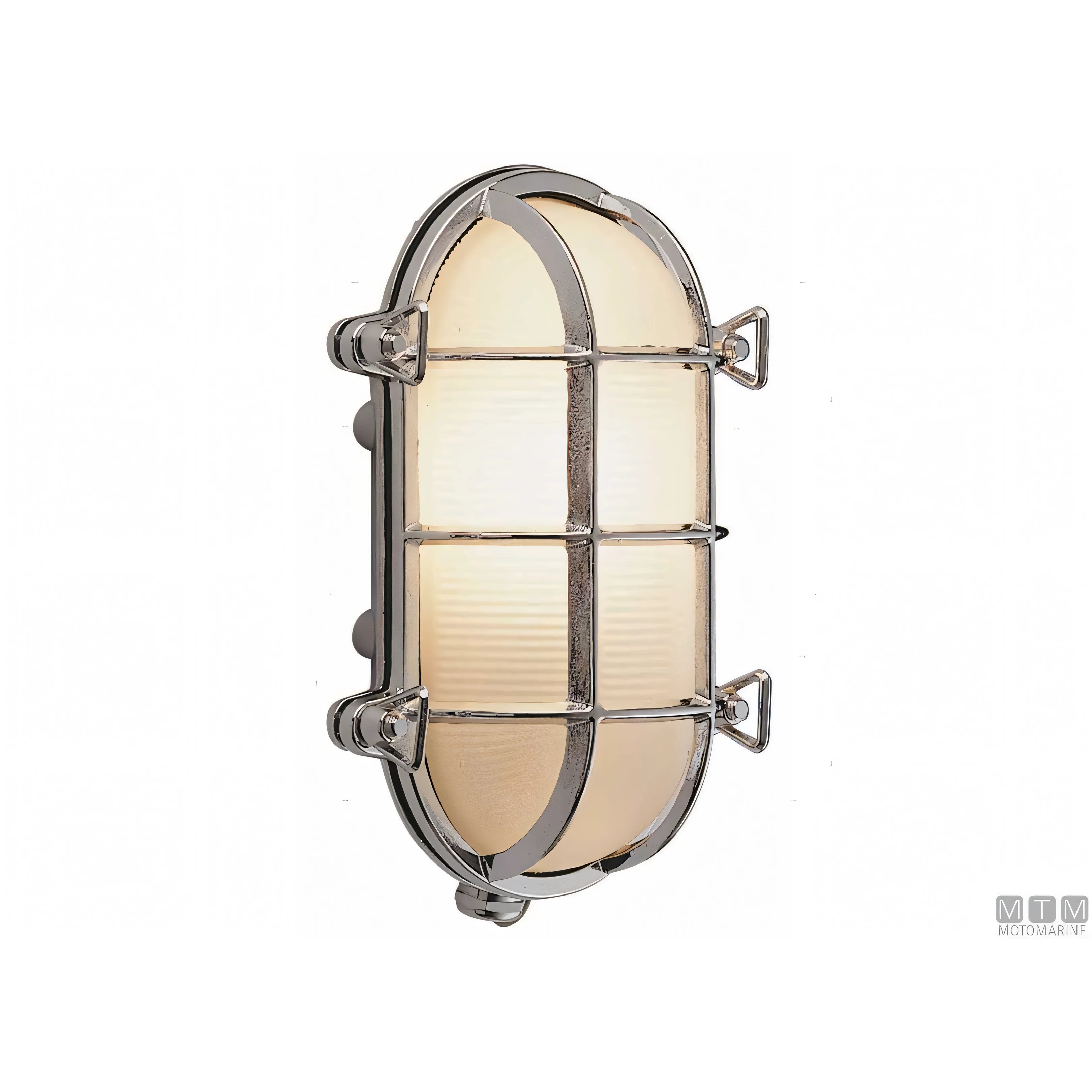 Foresti e Suardi lampada tartaruga ovale ottone cromato — 175 mm