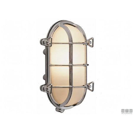 Foresti e Suardi lampada tartaruga ovale ottone cromato — 175 mm