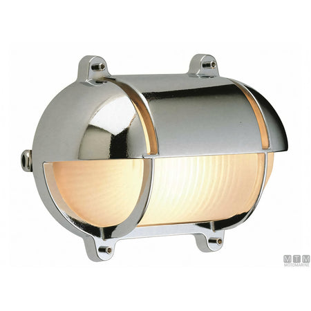 Foresti e Suardi lampada tartaruga ovale in ottone cromato — 182 mm