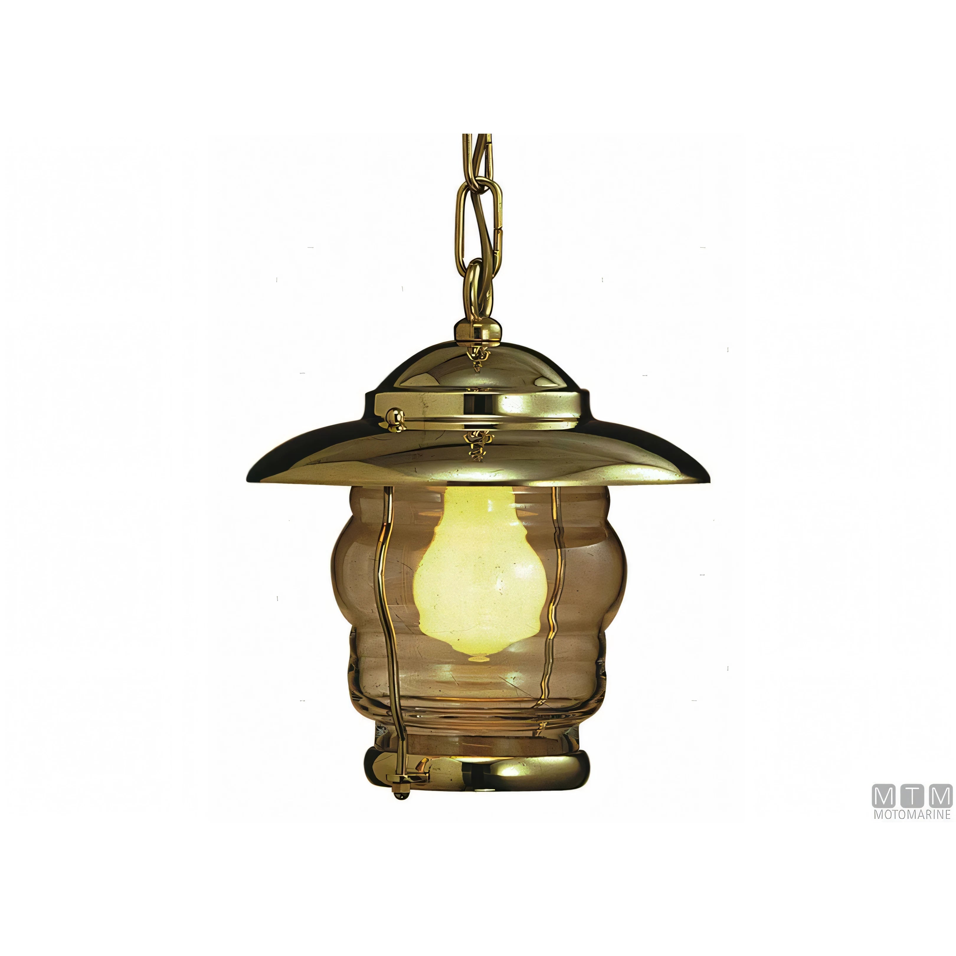 Foresti e Suardi lampada da soffitto Prisma in ottone — H 230 x Ø 210 mm