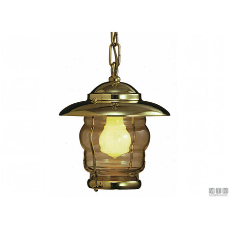 Foresti e Suardi lampada da soffitto Prisma in ottone — H 230 x Ø 210 mm