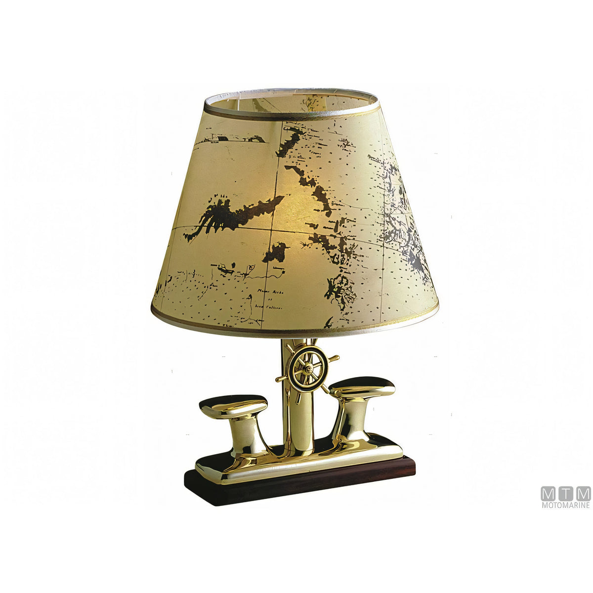 Foresti e Suardi lampada da tavolo con bitta in ottone — 310x210 mm