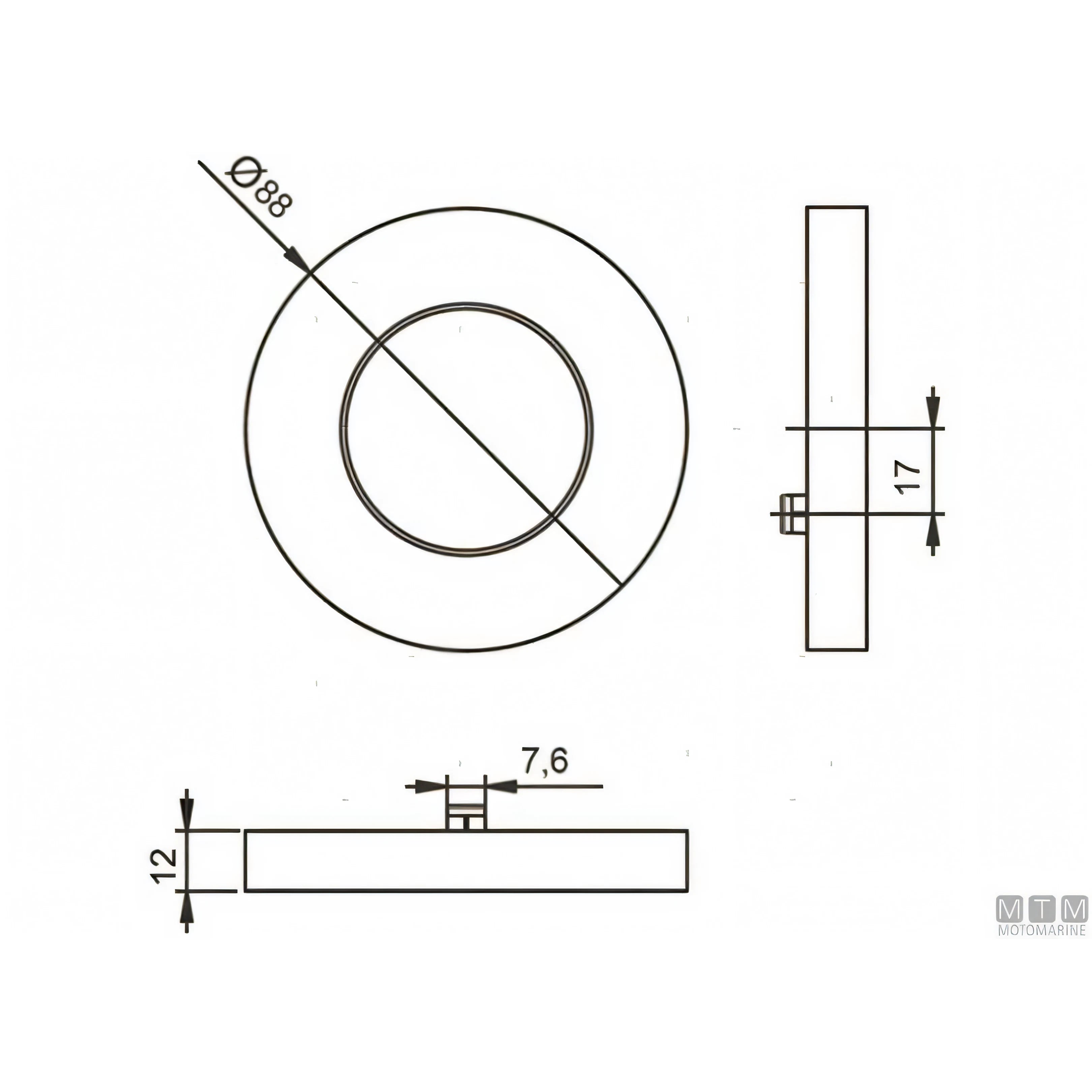 Faretto LED Astel Astra in acciaio inox D88 — Lucido - Luce Calda 3000K