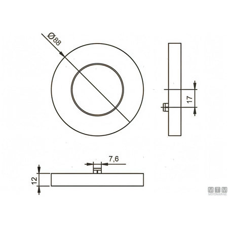 Faretto LED Astel Astra in acciaio inox D88 — Lucido - Luce Calda 3000K
