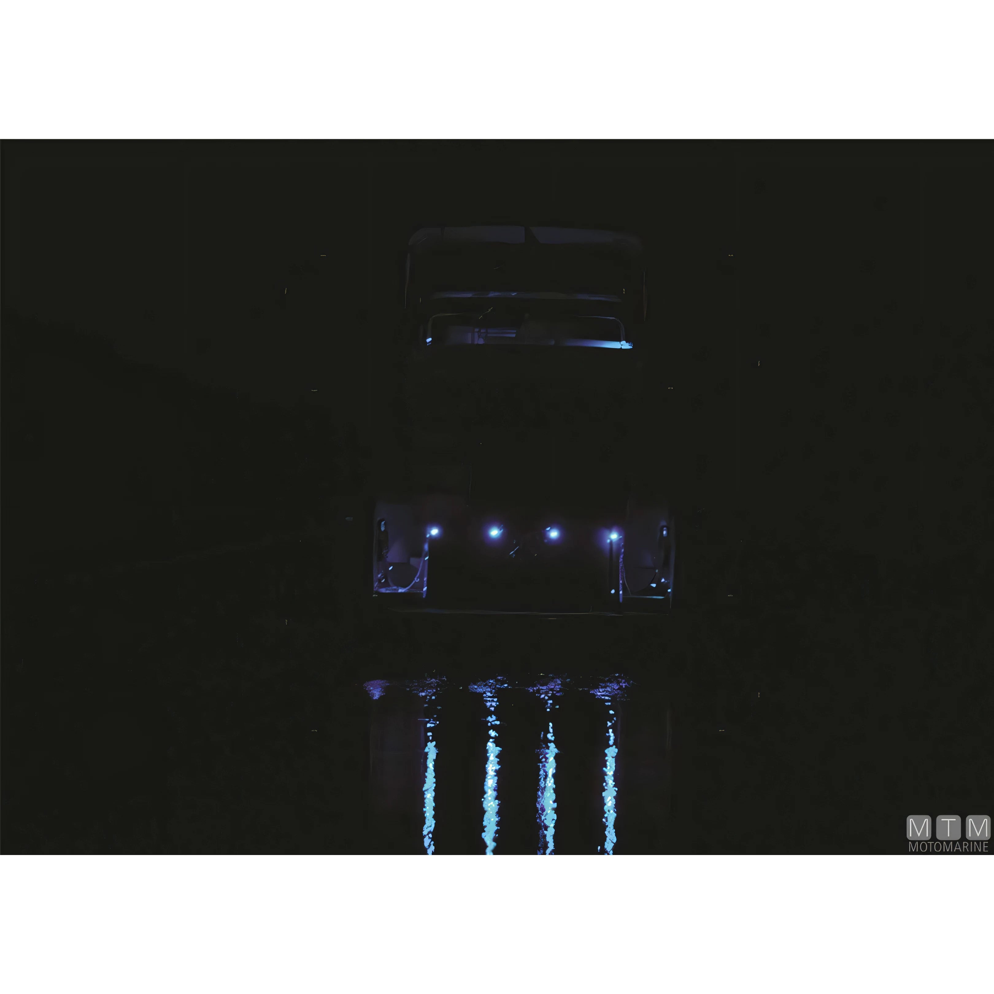 Astel Marine luce di cortesia LED RGB Arcus acciaio inox — Dritto 90°