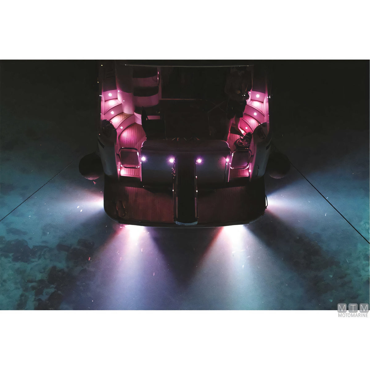 Astel Marine luce di cortesia LED RGB Arcus acciaio inox — Dritto 90°