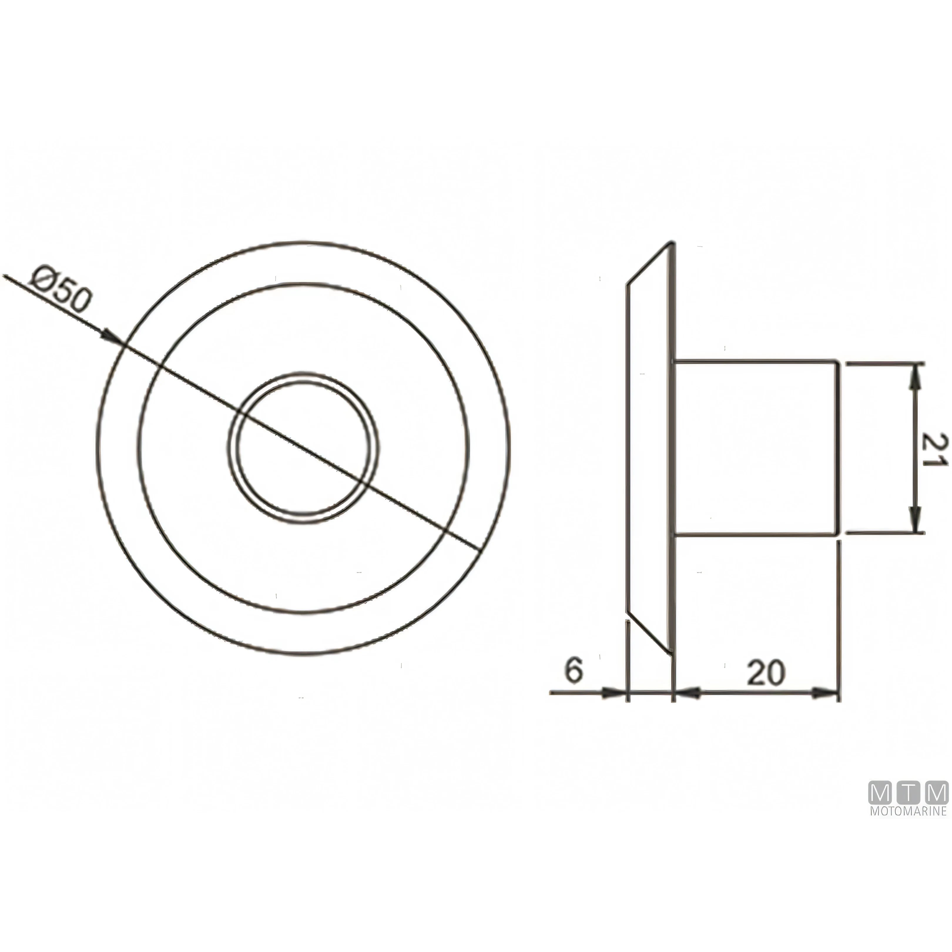 Astel Marine luce di cortesia LED RGB Arcus acciaio inox — Basso 60°