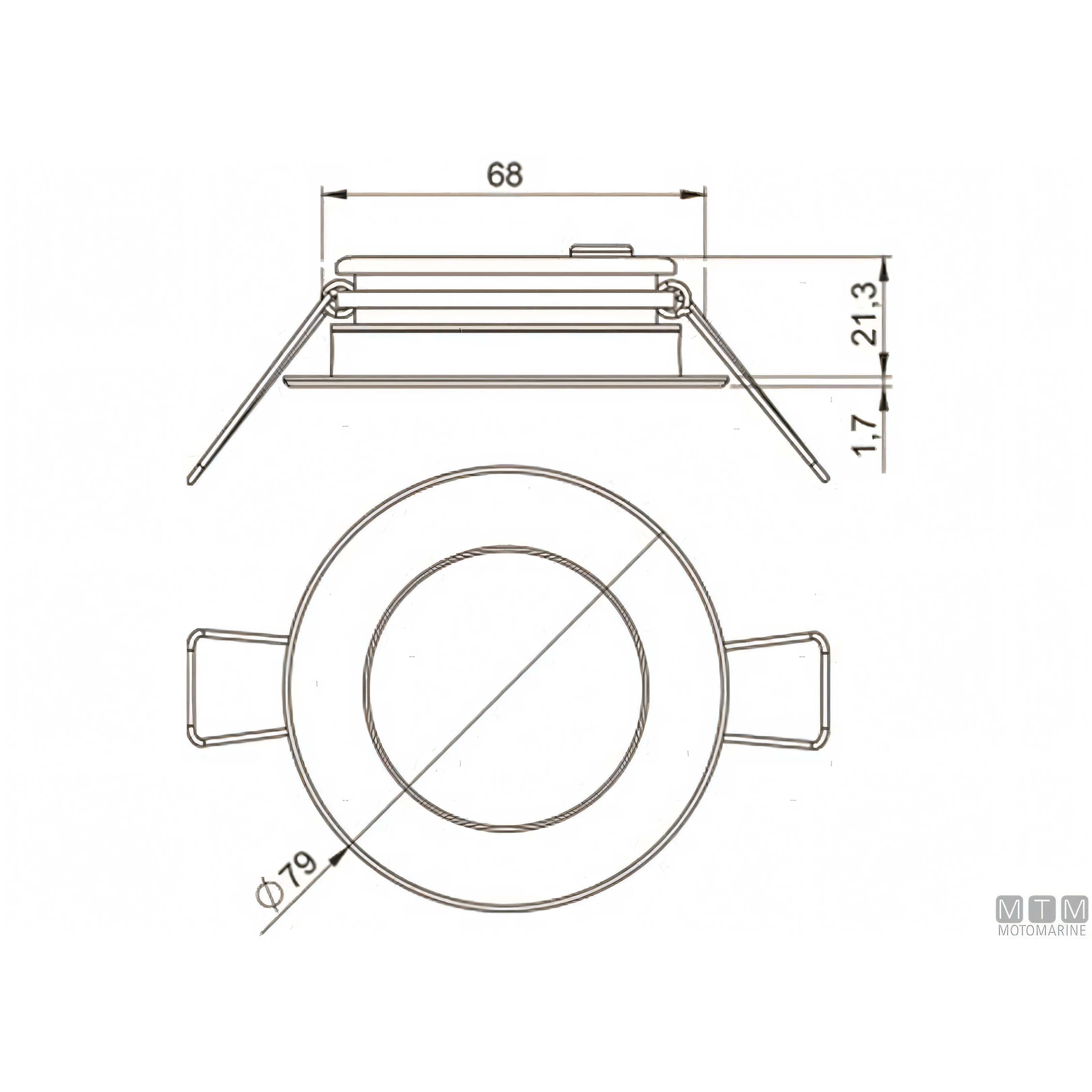 Faretto LED Astel Intensa in acciaio inox da incasso — Lucido - Luce Naturale 4500K